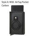 Rfid Credit Card Holder for Apple AirTag Wallet Small Men Leather Card Wallet Slim Anti Protect Purse with Organizer Money Clips. 