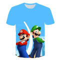 Super Mario Costume Boys' T-Shirt Summer T-Shirt Mario Brothers Fantasy Super Mario Boys' Cosplay T Shirt Fashion Sports Top. 