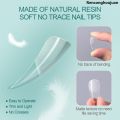 RenconghoujuanFifty percent discount Nailpop Soft Gel Tips for Nails Acrylic Material Short Medium Length Artificial Nail Capsule Accessories and Tools 120pcs/Box. 