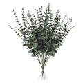 36 Pieces of Eucalyptus Stems Artificial Eucalyptus Leaf Stems True Gray Leaf Branches. 