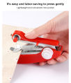 Portable Mini Hand Sewing Machine Home Travel Small Sewing Machine Manual Stitch Needlework For Diy Clothes Stitchin Sew Tools. 