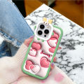 DuBaiNi For Realme C15 3D Luxury Lover Heart Case Bowknot Mobile Phone Soft Silicone Phone Cases Shockproof Back Cover Girl. 