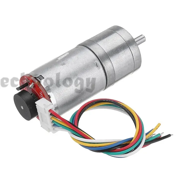 1Pcs%2025GA370%20DC%2012V%20Micro%20Gear%20Reduction%20Motor%20with%20Encoder%20Speed%2010-500RPM%20Dial%20Reducer%20D-shaped%20Double%20Axes%20High%20Quality%20-%20Image%202