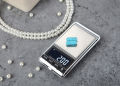 Pocket Scale High Accuracy For Gem / Jewellery / Medicine / Kitchen grams / carat / Oz / tl / mg : with high quality black light display 0.01g - 500g  Free Batteries & Pauch. 