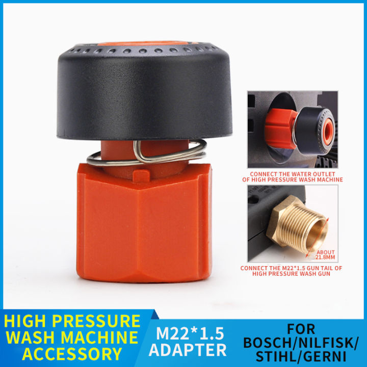 Adapter For Nilfisk Stihl Gerni M22 High Pressure Washer Water Outlet Set Quick Connect M22 High Pressure Washing Machine