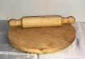Roti Chapati Maker Wood Rolling 23cm Board And Rolling Pin Set. 