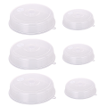 6 Pack Plastic Microwave Covers Microwave Plate Covers Clear for Food with Valve. 