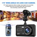 4 Inch HD 1080P Dual Lens Car DVR Touch Screen. 