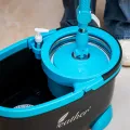 HEAVY DUTY SPIN MOP BUCKET SET WITH FREE MOP HEAD. 