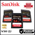 SanDisk Extreme PRO SD  64GB   C10 V30 U3 UHS-I SD 200Mbs 4K V30. 