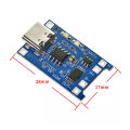 Type C USB 5V 1A 18650 TP4056 Lithium Battery Charger Module Li-ion Charging Board with Protection Dual Functions 1Pcs. 