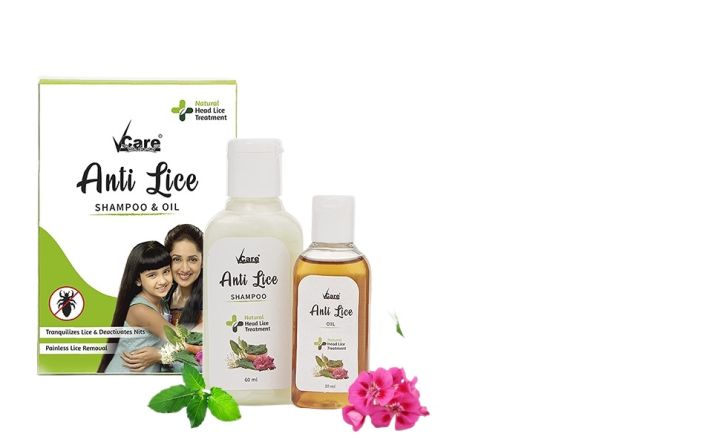 VCare Anti Lice Shampoo and Oil - 60ml + 30ml