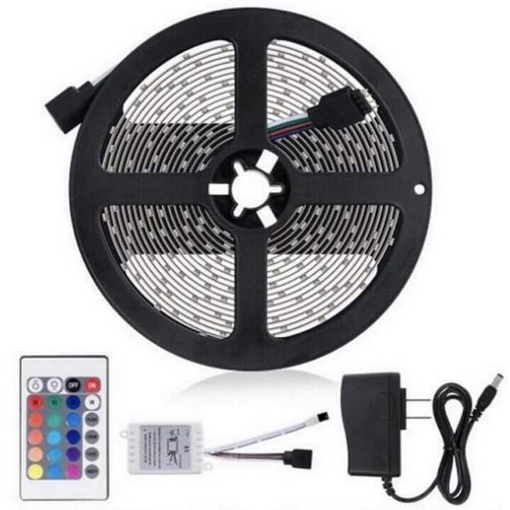 5M Multicolor LED Light Strip Color Changing Music Sync RGB Color for Decoration Home Party Lights with Remote Control