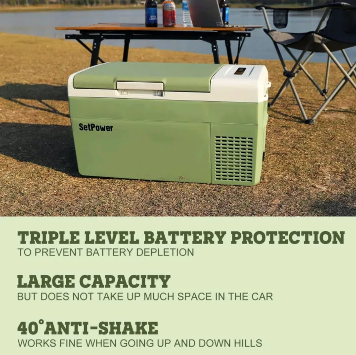 Setpower%20FC20%2012%20Volt%20Cooler%20Fridge%20Small%20Electric%20Cooler%20For%20Car%20%7C%2021Qt%20Green%20-%20Image%207