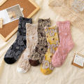 Korean classic Socks Classic One size High quality Women socks Cotton Sunflowers socks for Daily wear Fashion accessories Gift for women Casual occasions Spring and autumn fashion. 