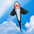 【Exclusive Offer】Big Shark Shaped Kite Easy To Fly Primary Stunt Kite with Wire Board Marine Animal Kite Enhance Coordination Children Gift. 
