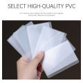 Anti-magnetic ID card cover anti-wear PVC ID card bus card bank transparent card cover. 