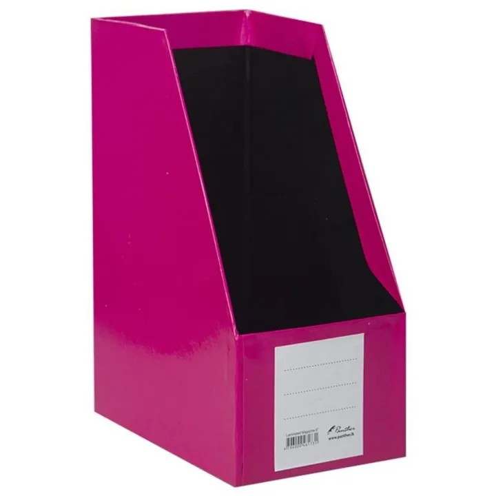 Magazine Holder Laminated 6" - Pink