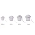 Stainless Steel Tea Locking Spice Egg Shape Ball Mesh Infuser Tea Strainer Kitchen Accessories. 