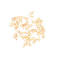 220 Pcs Key Ring with Chain Jump Rings Screw Eye Pins Set for Resin DIY Crafts. 