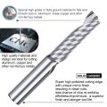 New Single Flute Milling Cutter Tungsten Carbide 3.175/4/6mm Shank End Mill Spiral Endmill. 