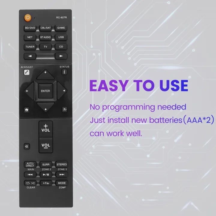 1%20Piece%20Remote%20Control%20Replacement%20Parts%20for%20Pioneer%20RC-927R%20AV%20Amplifier%20Player%20Remote%20Control%20-%20Image%204