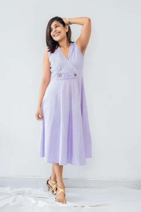 Sweet Escape Linen Midi Dress