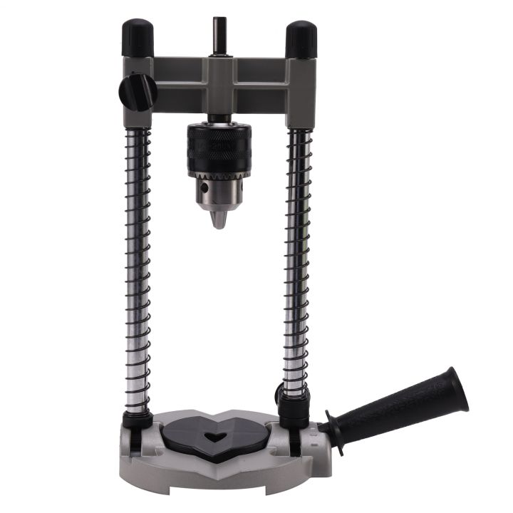 Multifunctional drill stand adjustable angle drill guide attachment