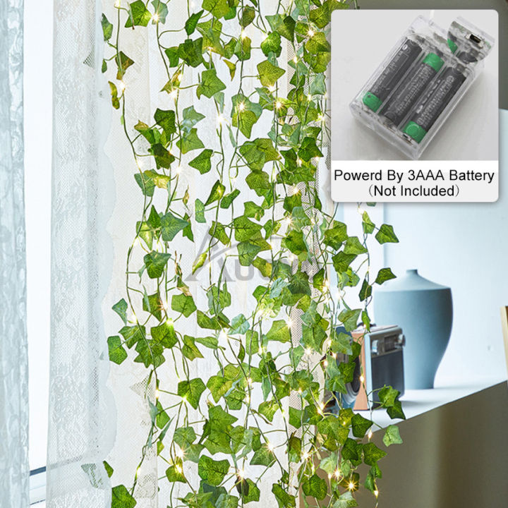 Auoyo%202M%20/%205M%20Fake%20Vines%20with%2020%20/%2050%20LED%20%20Outdoor%20String%20Lights%20Artificial%20Plants%20Patio%20Decor%20Hanging%20Fake%20Ivy%20Greenery%20Garland%20Plants%20Fake%20Leaves%20For%20Balcony%20Decor%20/%20Outdoor%20Wall%20Decor%20/%20Garden%20Decor%20/%20Party%20-%20Image%207