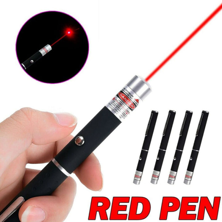 10 Puntatori Laser Rossi 650nm, Penna Con Fascio Visibile, Classe 1