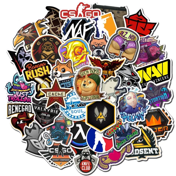 20/40pcs Games Stickers Gaming Logo Stickers for Laptop Scrapbook Journal Kids Girls Boys Stickers