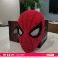Mascara Spiderman Headgear Cosplay Moving Eyes Electronic Mask Spider Man 1:1 Remote Control Elastic Toys for Adults Kids Gift. 