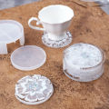Silicone Coaster Mat Storage Holder Set Resin Casting Mold Epoxy Mould Craft DIY. 