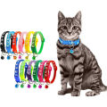 Cute Paw Design Cat Collar with Bell and Cat Belt - Adorable Accessory for Your Feline Friend. 