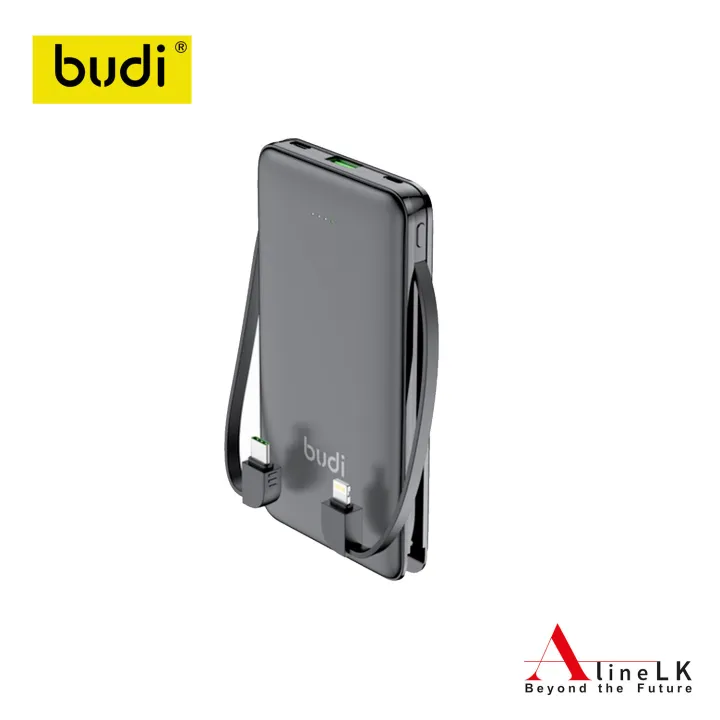 10000mAh Quick Charge Power Bank with Build-in Charge cable