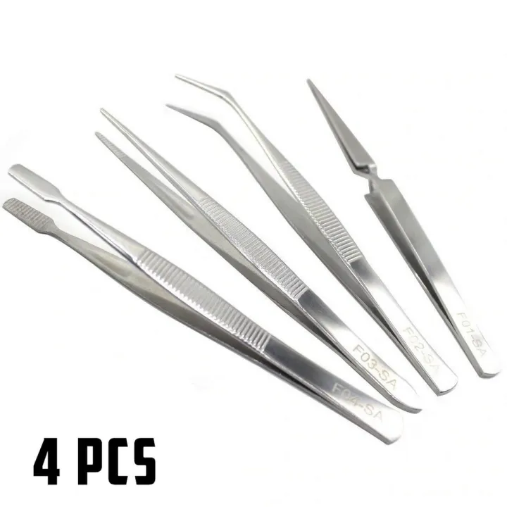 4Pcs/Set%20Tweezer%20Electronic%20&%20Nail%20Art%20Stainless%20Steel%20Curved%20Straight%20tool%20Forceps%20Cutting%20Pliers%20Pincers%20Pincette%20Maintenance%20Tool%20-%20Image%206