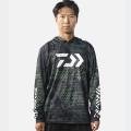 Daiwa Summer Thin Ice Silk Sportswear Hoodie round Neck Long Sleeve Men's Casual Sports Fishing Fishing Suits. 