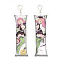 【HOT】 Anime Demon Slayer Kanroji Mitsuri Key Chain Cosplay Nezuko Rengoku Mini Dakimakura Pillow Case Hugging Body Keychain Gifts. 