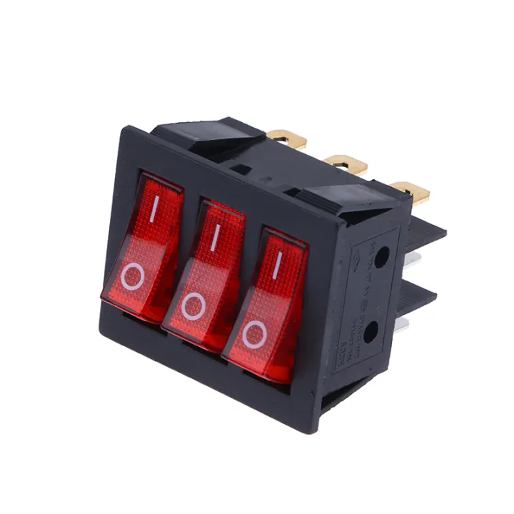 Rocker%20Switch%20KCD3%20Red%20Light%203%20Way%20Black%20Switch%209%20Pin%202%20Position%20ON-OFF/ON-ON%2016A/20A%20250/125V%20AC%20Triple%20Power%20Switch%20XUANTING%20-%20Image%202