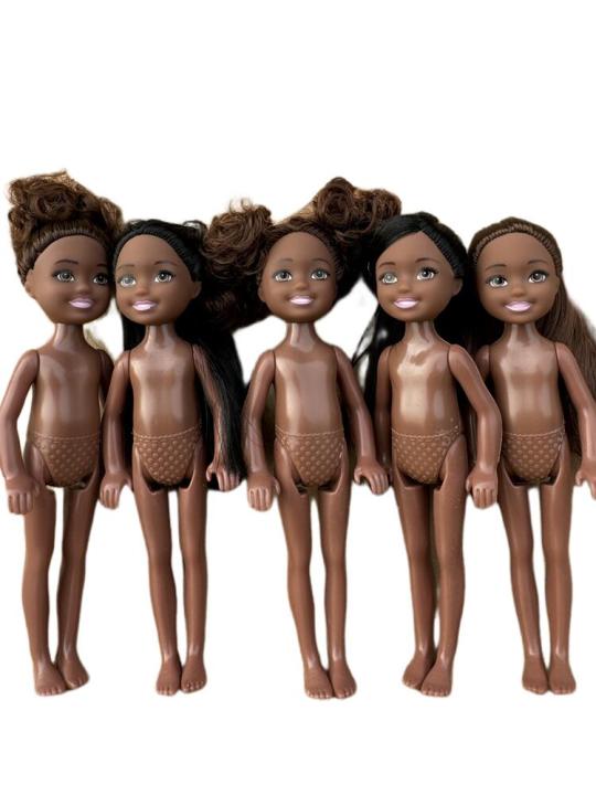 Male%20Doll%20Reborn%20Skin%20Nude%20Black%20Boy%20Brunette%20Ordinary%2013cm%20Mini%20Kelly%205%20Inch%20Small%20BJD%201/12%20Toy%20Girl%20Blonde%20Black%20Hair%20-%20Image%203