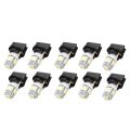 10X T10 White 5050 194 LED Bulbs Instrument Gauge Cluster Dash Light with Socket. 