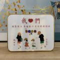 Name Customization Cartoon Ornaments Table Decoration Living Room Parent-Child Photo A Anniversary Four Family Portrait Printing Gift. 