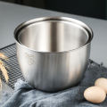 Kitchen Stainless Steel 304 Mixing Bowl Deep Design Cooking Baking Cake Bread Salad Kitchen Mixer Bowl, 2800ML. 