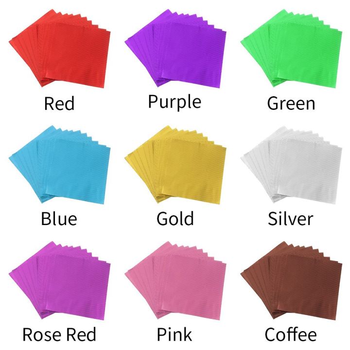 100%20pcs%20Candy%20Color%20Gilded%20Wedding%20Party%20Supplies%20Decoration%20Tin%20Food%20Candy%20Chocolate%20Package%20Paper%20Wrapping%20Paper%20Aluminum%20Foil%20-%20Image%202