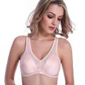 Summer Thin Sponge Bra Women's Vest-Style Glossy Cover Beauty Back Breathable Seamless Underwear Sports Bra. 