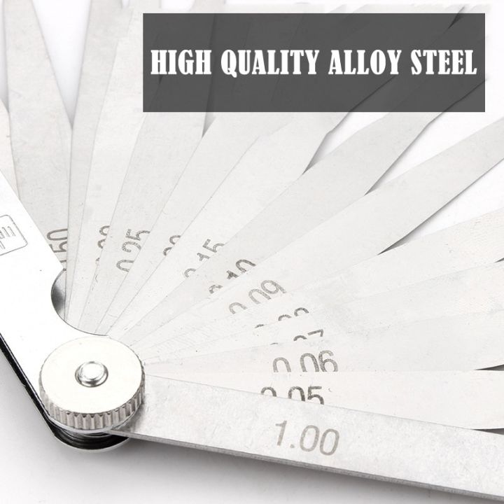 LIJIAN%2014/17%20Blades%200.02-1mm%20Filler%20Feeler%20Plug%20Gap%20Metric%20Gauge%20Measuring%20Gauging%20Tool%20Caliper%20-%20Image%204