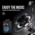 NDR P44 P55 P66 Outdoor Karaoke Parlantes 8 inch Trolley Party Portable Bluetooth Speaker With Led Display Woofer Speaker | INeedz NDR P55. 