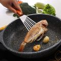 Stainless Steel Fish Spatula Turner, Wood Handle Fish Spatula, Slotted Turner, Kitchen Metal Spatula for Flipping Frying. 