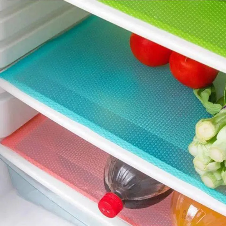 1/3Pcs Refrigerator Pad Antifouling Antibacterial Mildew Refrigerator Mats Moistureproof Waterproof Pad Tailorable Fridge Kitchen Table
