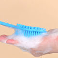 Silicone Back Brush, Long Handle Body Brush, Lightweight And Easy To Hold Shower Brush For Skin Cleansing Exfoliation. 